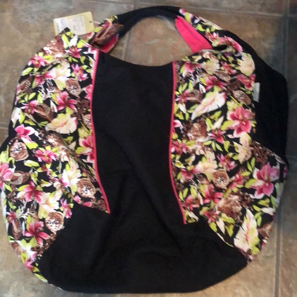 Caribbean Joe Floral Beach Bag - Picture 4 of 4